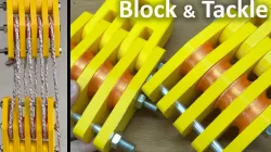 3D Printed High Strength Pulley System (Block and Tackle)