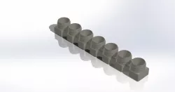 7 Day Pill Organizer Using plastic Coke Bottle Caps