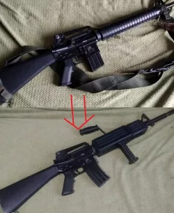 Airsoft Colt LMG frontset