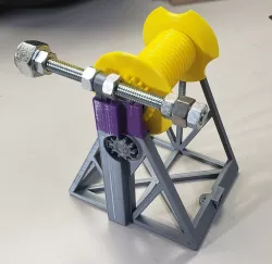 Auto-Rewind Spool Holder refined for IKEA Samla box