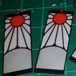 Demon Slayer Hanafuda Earrings (Charm)