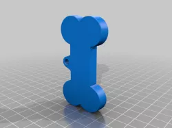 Dog Bone Keychain