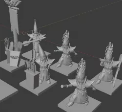 Elven Artillery Crew for Bolt Thrower Warmaster D&D War Hammer