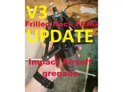 Frilled neck Frag Airsoft grenade