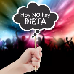 GLOBO MENSAJE FIESTA (HOY NO HAY DIETA)