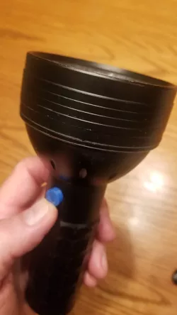 Harbor Freight Flashlight button