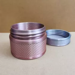 Heavy threaded container