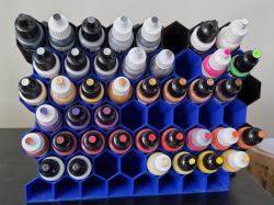 Wall mounted dropper bottle paint rack by ATree, Download free STL model