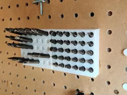 Hexbit Holder For Pegboard