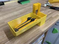 Holder for OLFA utility knives with room for spare blades