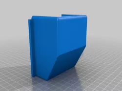 Ice Scoop holder mounts on side of countertop ice maker with mounting tape. 