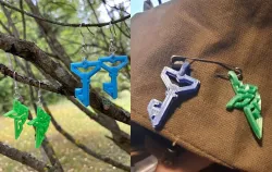 Ingress Faction Pendants (ENL/RES for Earrings, Necklaces, etc)