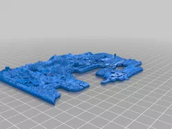Kanto Topographical Map