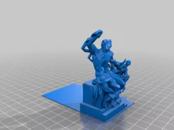 	lacoon and his sons bookend