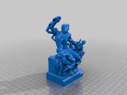 Laocoon and His Sons Low Poly