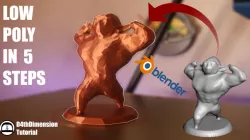 Low Poly Muscle Yoda - Meshmixer Tutorial