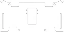 Lowrider2 25mm version y-plate with extra wheels