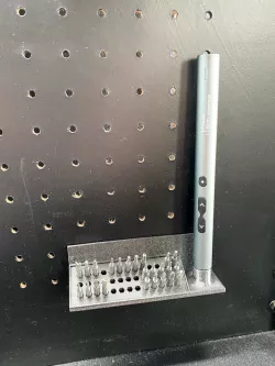 Mini Electric Screwdriver Peg Board Mount