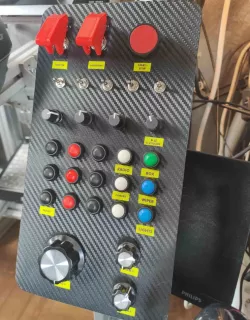 Mobeartec  button  box clone - Small printbed - Sim racing + extra stickers -  buttonbox