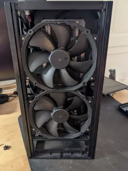 NZXT H1 Ultimate GPU Airflow Mod (2x 140 mm Noctua)