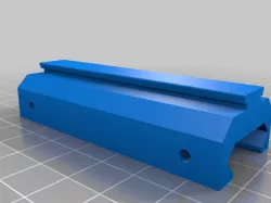 Picatinny to dovetail rail extended