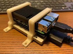 Raspberry Pi + cooling case +SSD wallmount