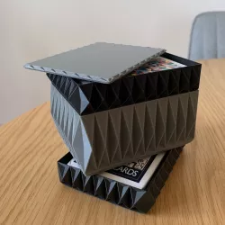 Stackable Card Holder Tray - Geometric 