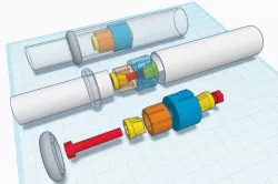 Telescopic Pole Twist-Lock Mechanism