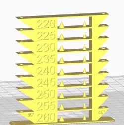  Temp tower PLA, PETG, ABS (Descending Temperature)