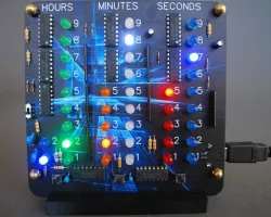 The CD4017 Decade Binary Clock 3D printable base