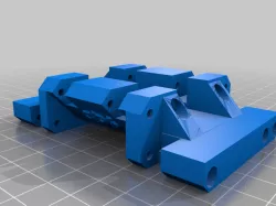 TRX4  centre skid for scx10 transmission and Servo over axle dual steer.