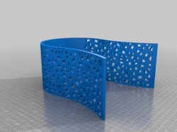 Voronoi patterned hedphones holder