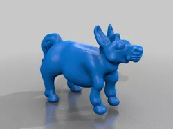 weird fat little horse