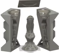 Wolf cyborg dildo