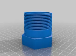 1-1/4" female into 1-1/2" male adapter for a sump pump