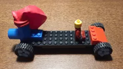 Balloon powered car