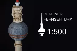 Berliner Fernsehturm (Berlin television tower) 1:500