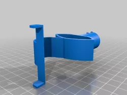 Blue Temporary Door Knob