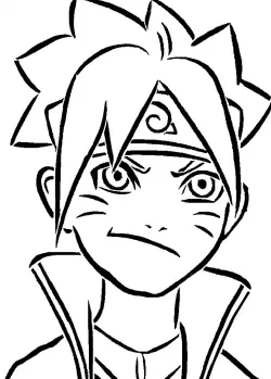 Boruto stencil