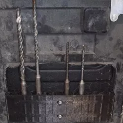 Box for bits for shock drill