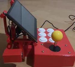 Browns 7Inch open frame Uperfect Raspberry pi arcade.