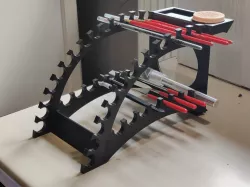 Brush holder side ways