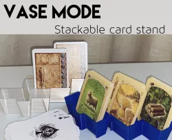 Card Stand - Triple Deck Display - Vase Mode for fast printing 