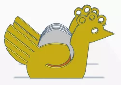 Chicken coaster holder