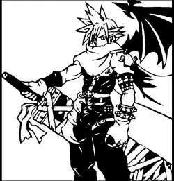 Cloud Strife stencil 4