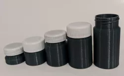 Containers for Upcycled Lids from Milk or Juice Cartons