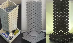 Criss Cross Dice Tower with dice Tray -  wall bouncing dice roll in clockwise spiral 