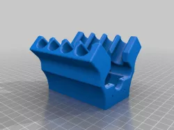 Custom V16 3D printable engine