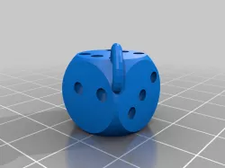 Dice keychain
