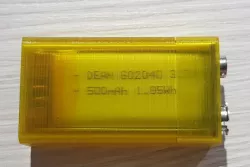 DIY 9V(7.4V) PP3 battery shell
